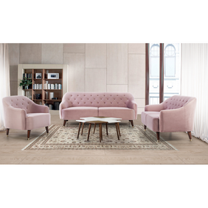 Greenwood Grandeur Pink Loveseat