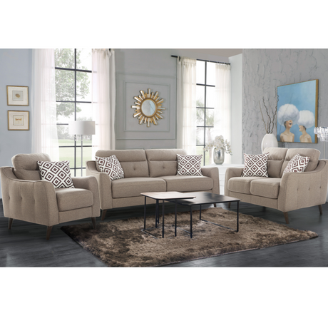 El Paso Exquisite Beige Loveseat (138cm)