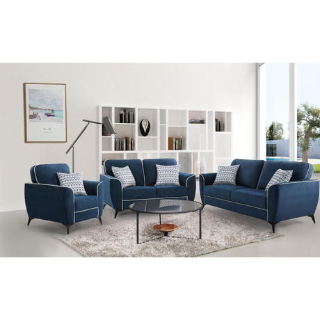 Anniston Appeal Blue Loveseat