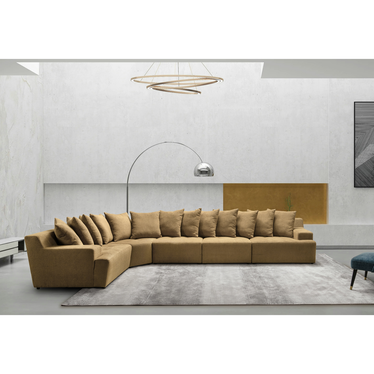 Daniela Mustard Yellow Sectional