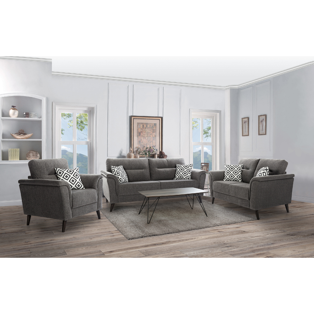 Concord Comfort Grey Loveseat