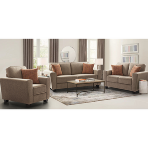 Fernley Friendly Caramel Sofa Set