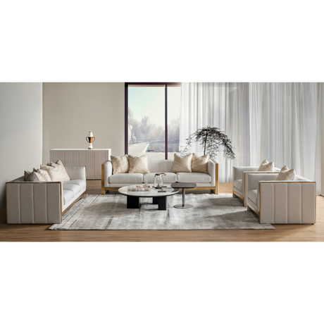 Coastal Comfort Beige Loveseat W157