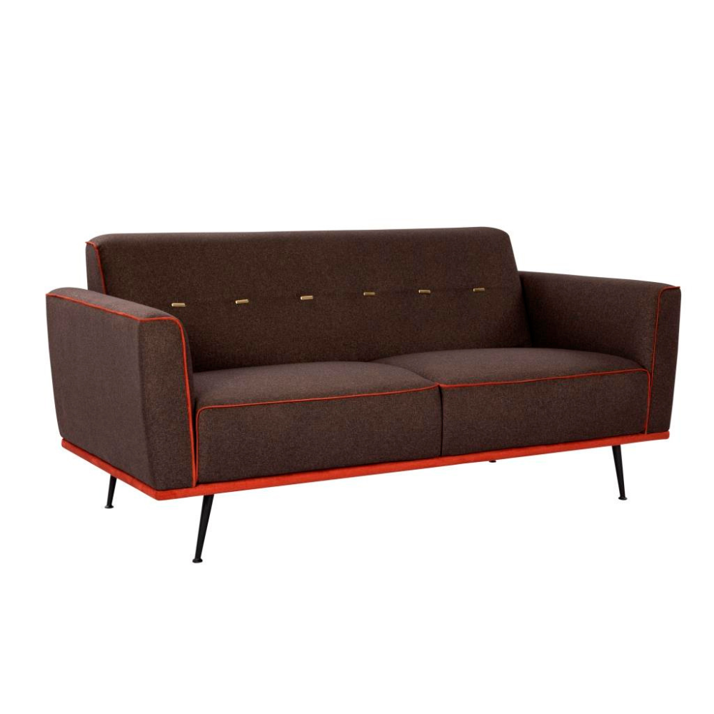 Bolzano Blissful Dark Brown Sofa (180cm)