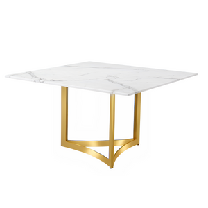 Alexa Square Marble Dining Table