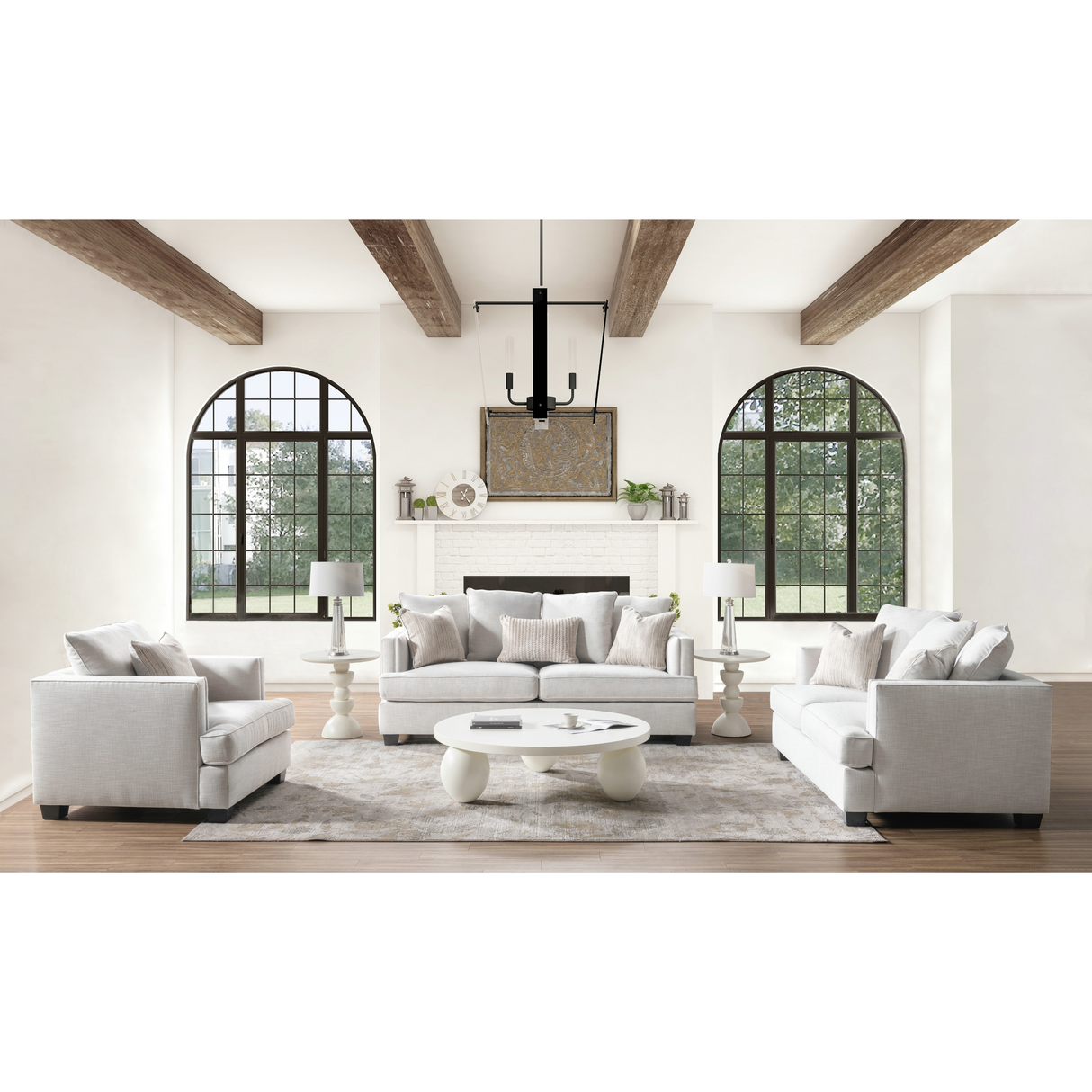 Elena Grey Loveseat W170