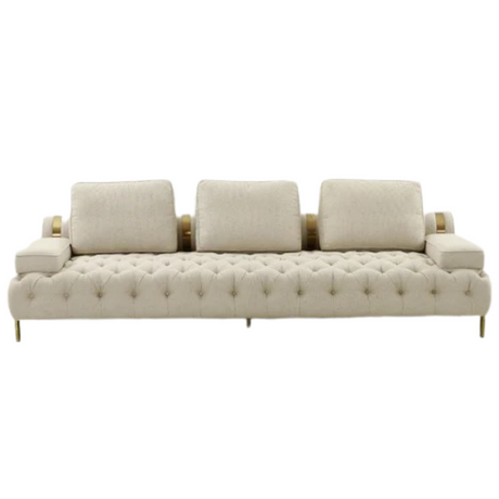 Golden Brushed Beige Sofa set