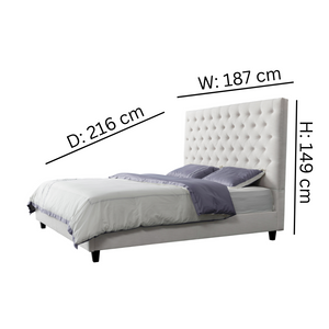 WH Light Beige Bed