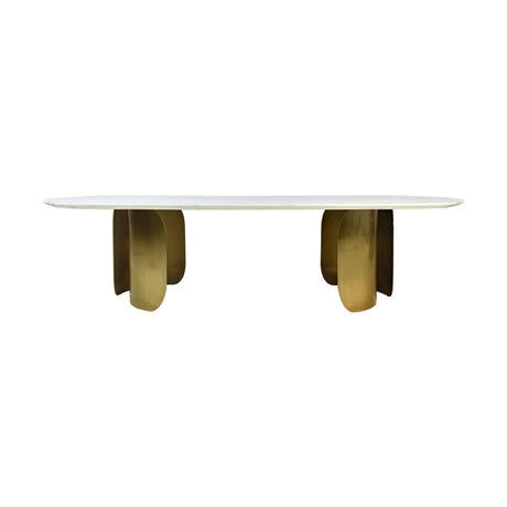 Oval Marble Dining Table -8 Persons