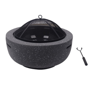 Round Firepit Dark Gray - L90XW90xH42CM