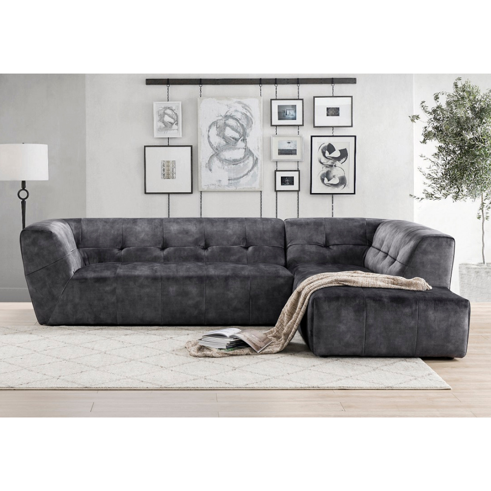 Rugged Charcoal Sectional