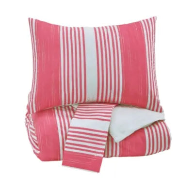 Taries Pink Twin Duvet Cover Set