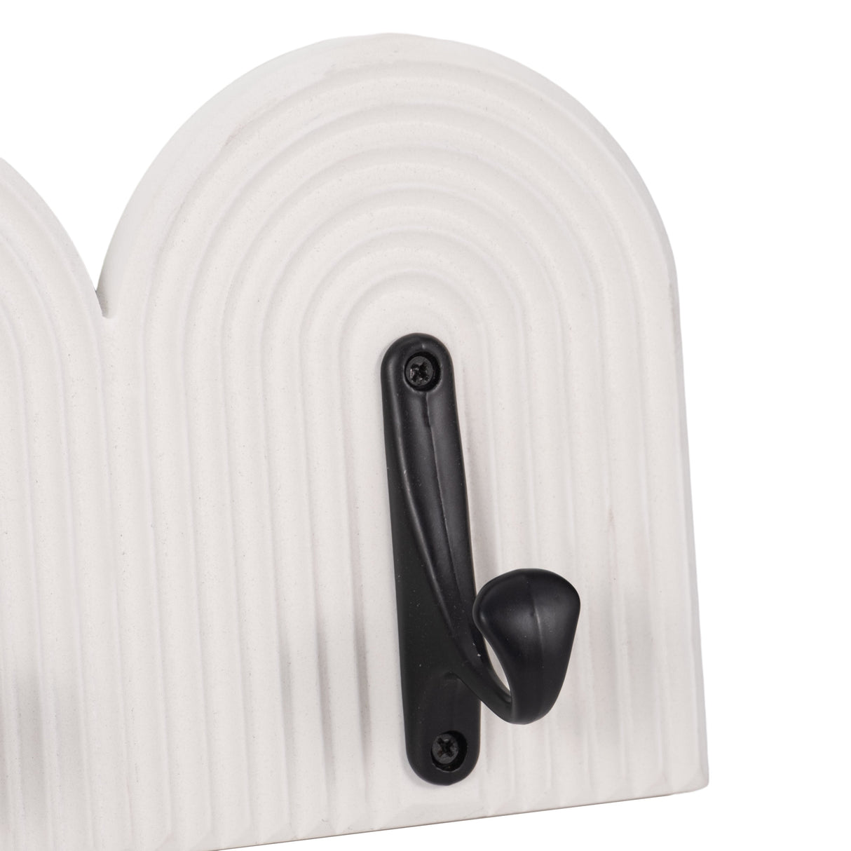 24" 5-arch Wall Hooks, White