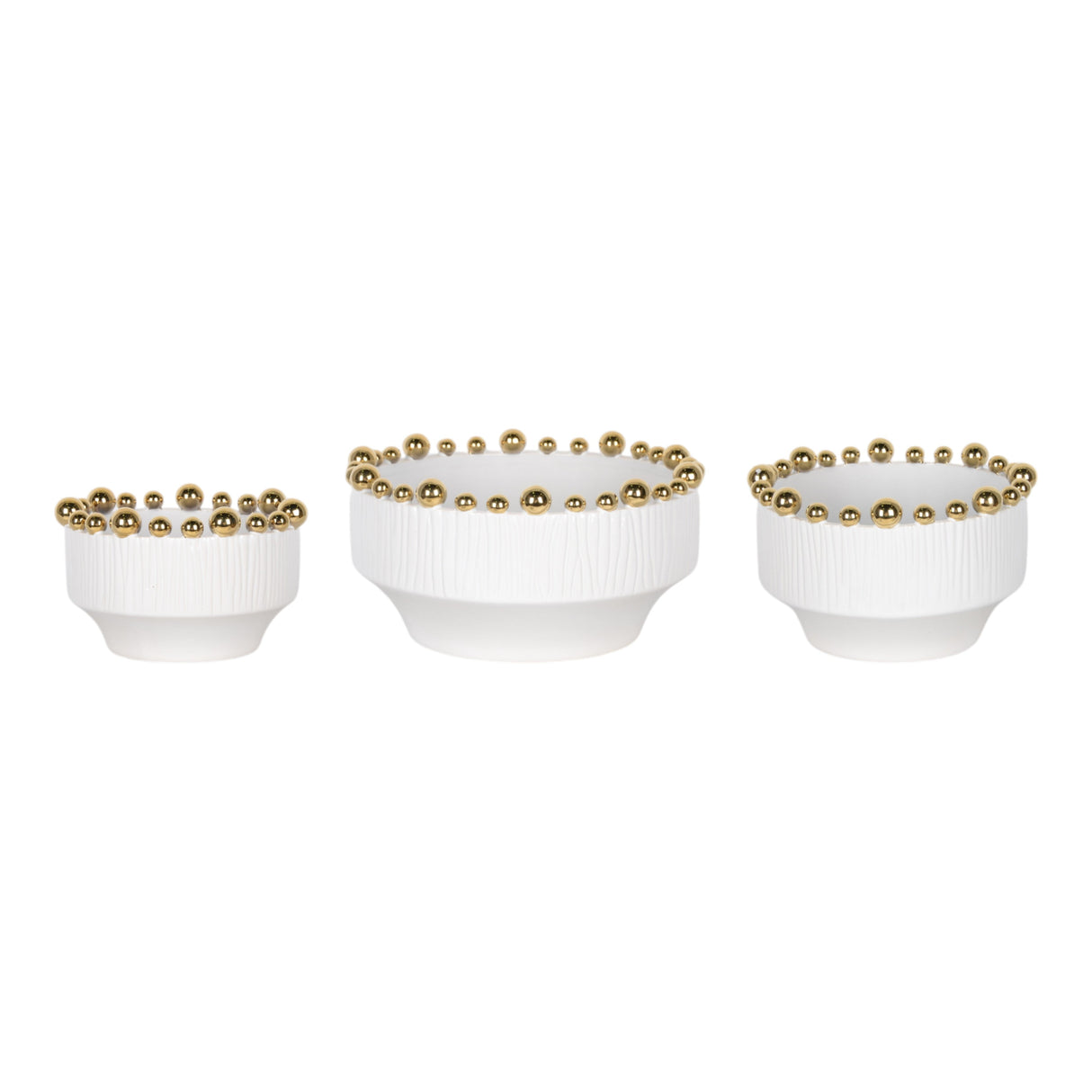 S/3 7/8/10" Tamasi Gold Dot  Bowls