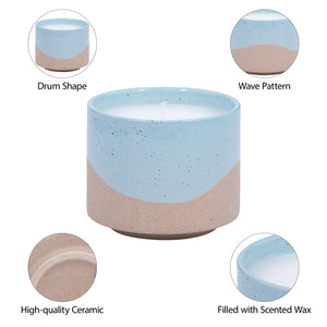 5" 15oz Wave Citro Candle, Aqua