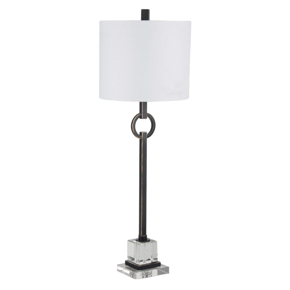 35" Padua Crystal Base Table Lamp