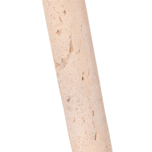 4" Travertine Handle Magnifying Glass, Tan