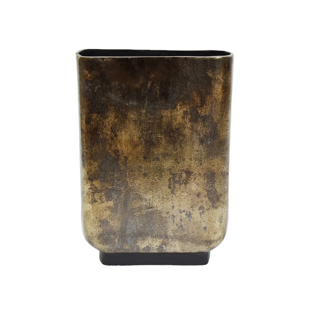 16" Parsa Large Metal  Vase, Bronze