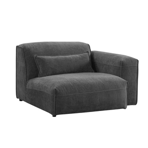 AlDana black rights arm facing seater