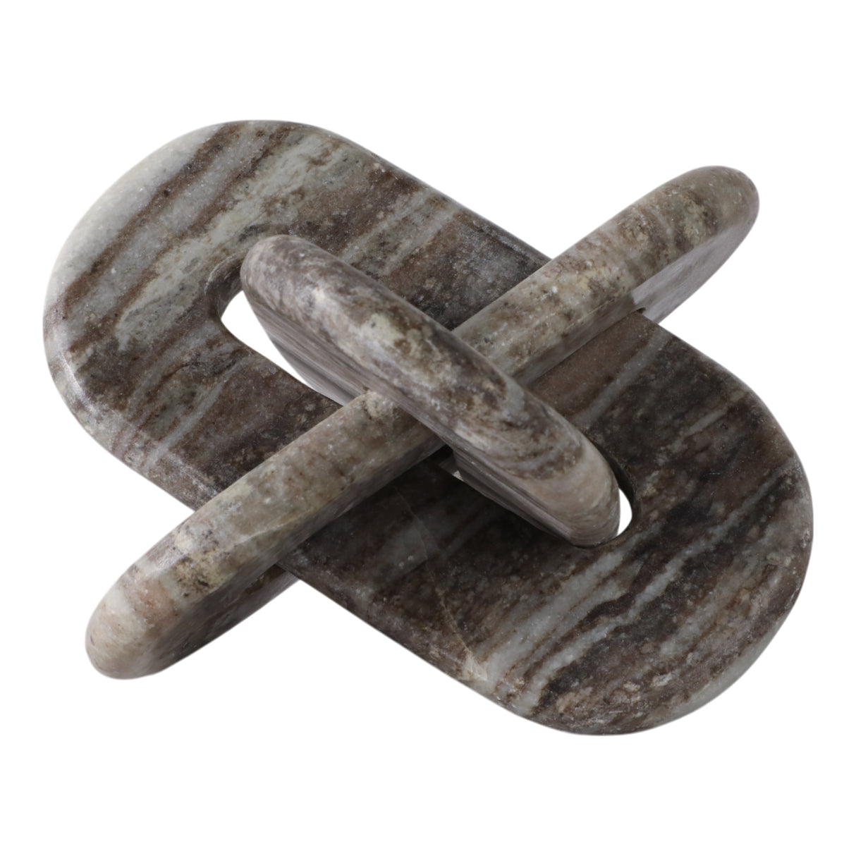 9X9" ROUNDED MARBLE KNOT, GREY