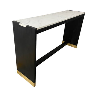 54" Walker Acacia Wood Console, Black