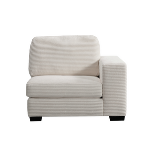 Luna Cream Right Arm Facing Seater W114