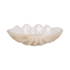 16" Pearlized Shell Bowl, Ivory