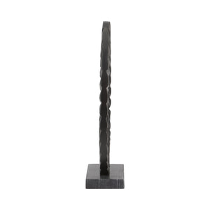 17" Teigan Ring Statuary, Black