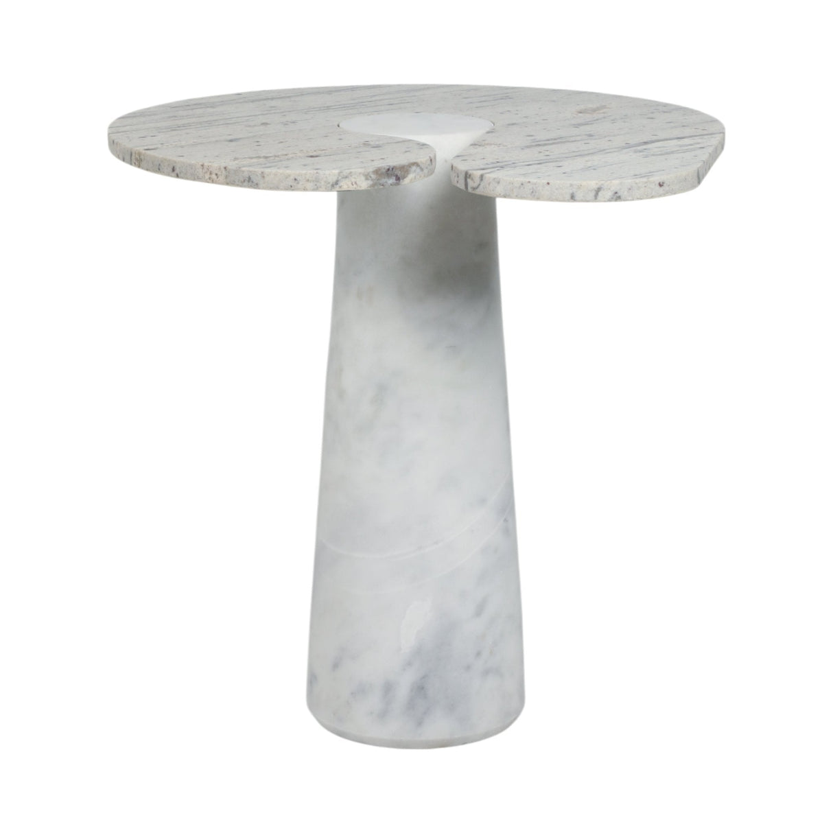 24" Cassiope Granite And Marble Accent Table