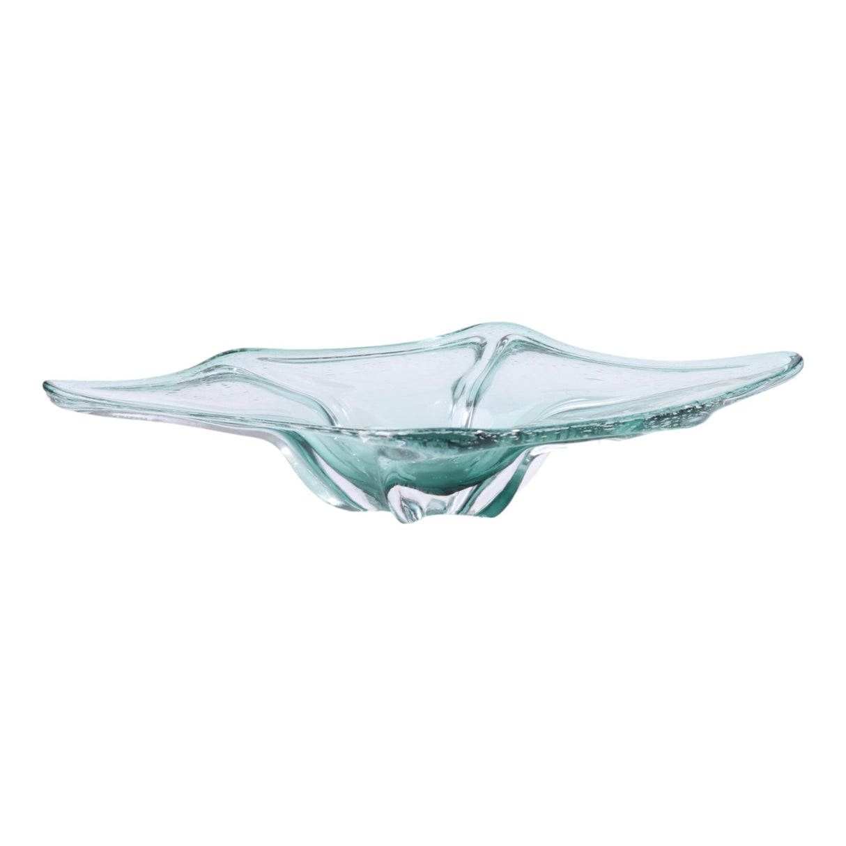 24" Nanana Teal Glass Bowl