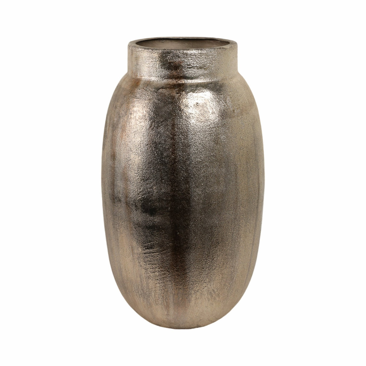 24" Noatak Large Antique Silver Vase