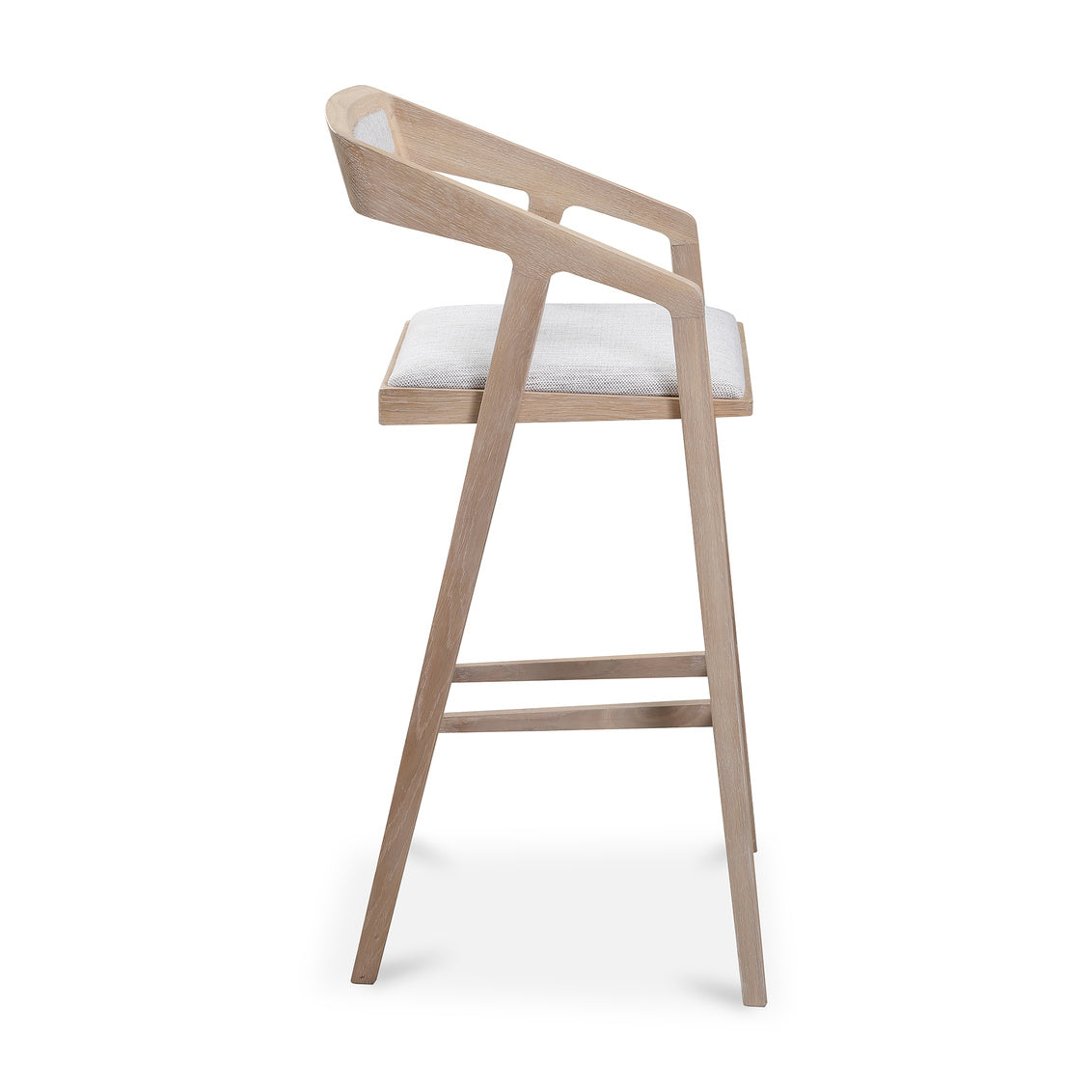 Padma Oak Barstool Light Grey