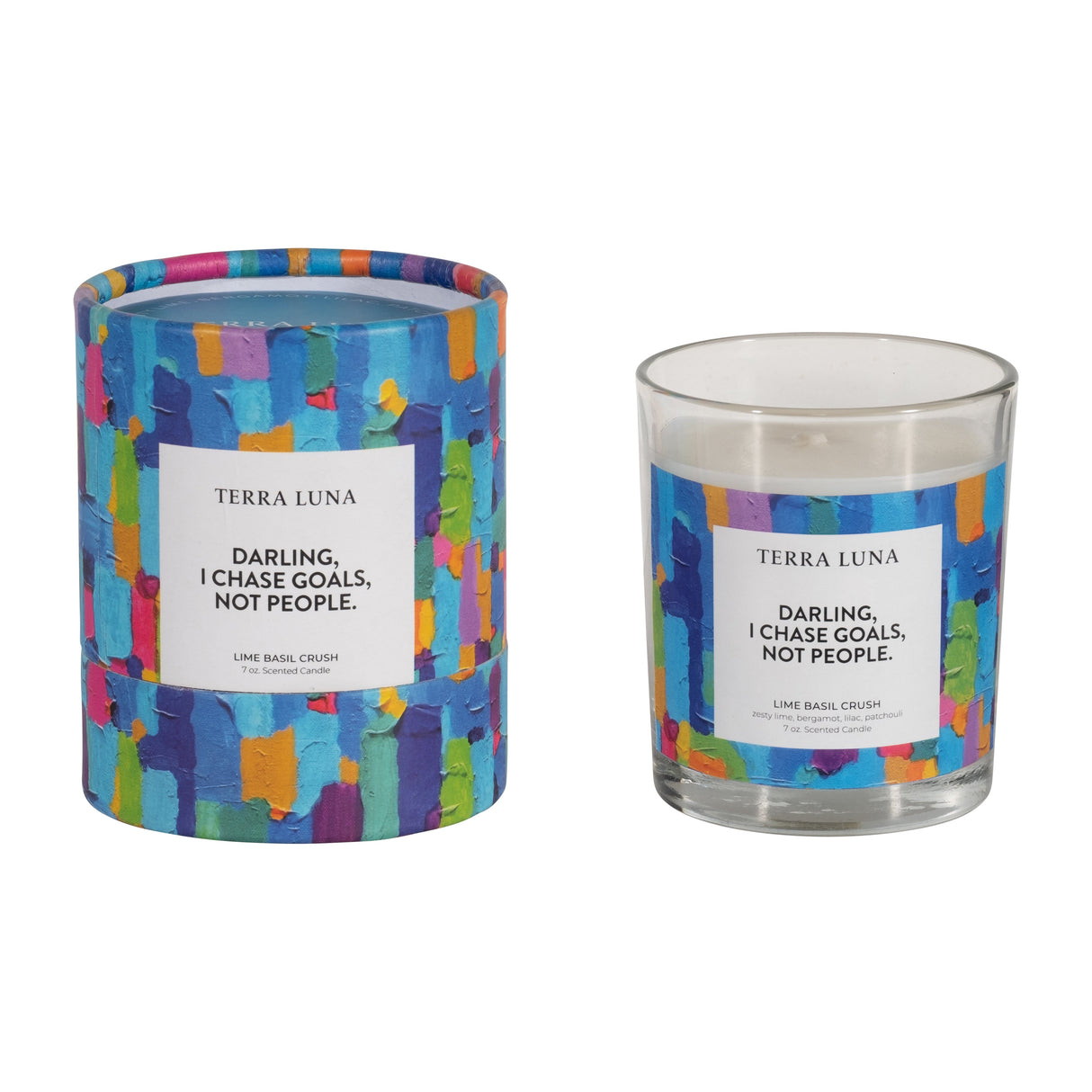 4" 7 OZ I CHASE GOALS BOXED CANDLE