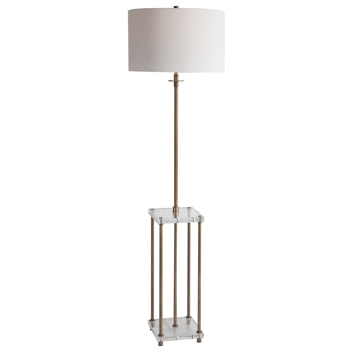 Uttermost Palladian Antique Brass Floor Lamp