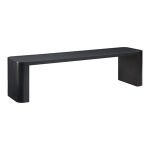 Post Dining Bench Small Black