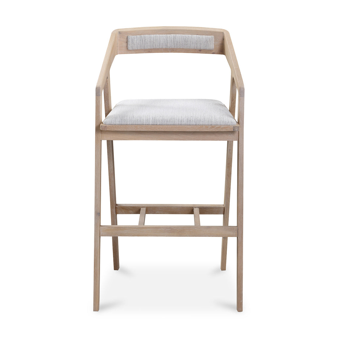 Padma Oak Barstool Light Grey