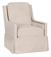 Kelly Skirted Swivel Chair