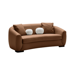 Boucle Leather Loveseat (194cm)