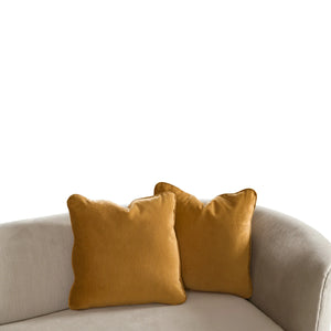 Dana Beige Mustard Sofa (232cm/287cm)