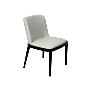 off-white dining chair black legs