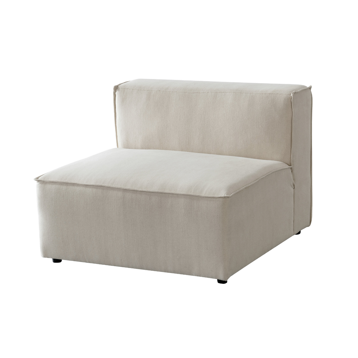 MineCraft Beige 1 Seater Armless