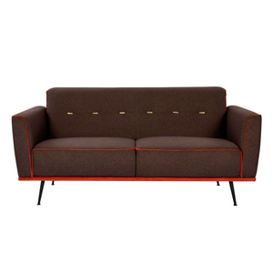 Bolzano Blissful Dark Brown Sofa (180cm)