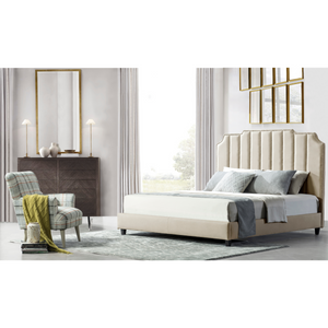 Cream Beauty Queen Bed