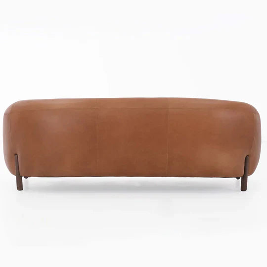 Grace Brown Leather Sofa Set