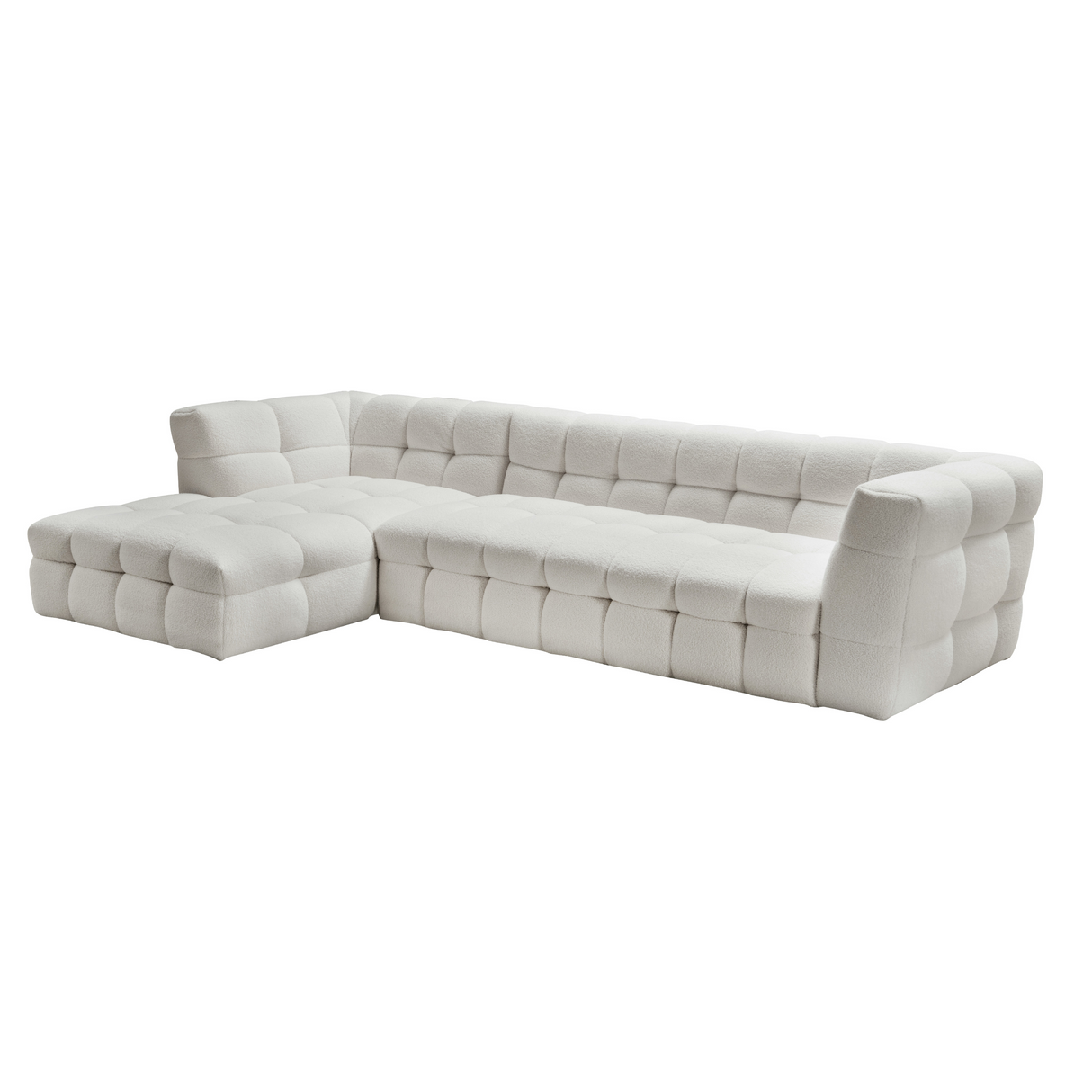 Timeless Classic Cream Right Arm Facing Sofa