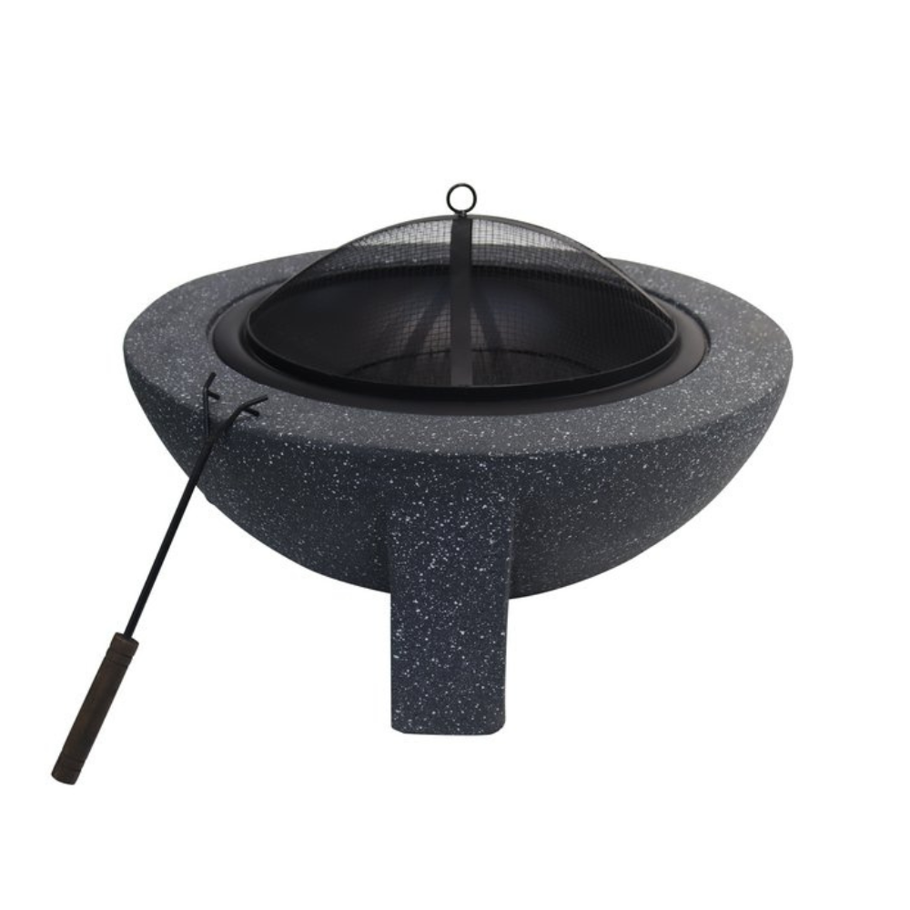 Round Firepit Dark Gray - L74XW74xH43CM