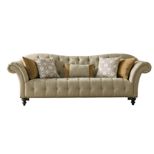 Classic Beige 3 Seater Sofa