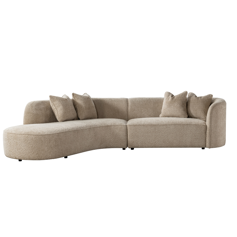 Boucle Beige Sectional