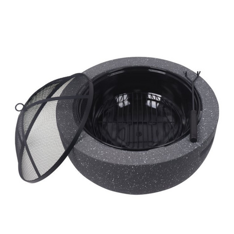 Round Firepit Dark Gray - L90XW90xH42CM
