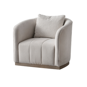 Sebastian Beige Swivel Chair